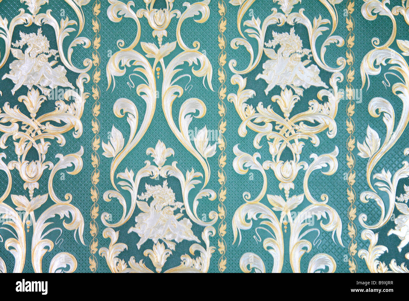 ornament on wallpaper Stock Photo - Alamy