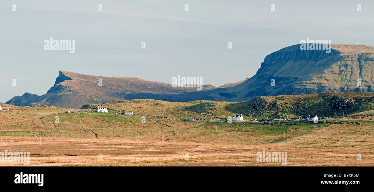 Staffin on the Trotternish peninsula Isle of Skye.   SCO 2261 Stock Photo