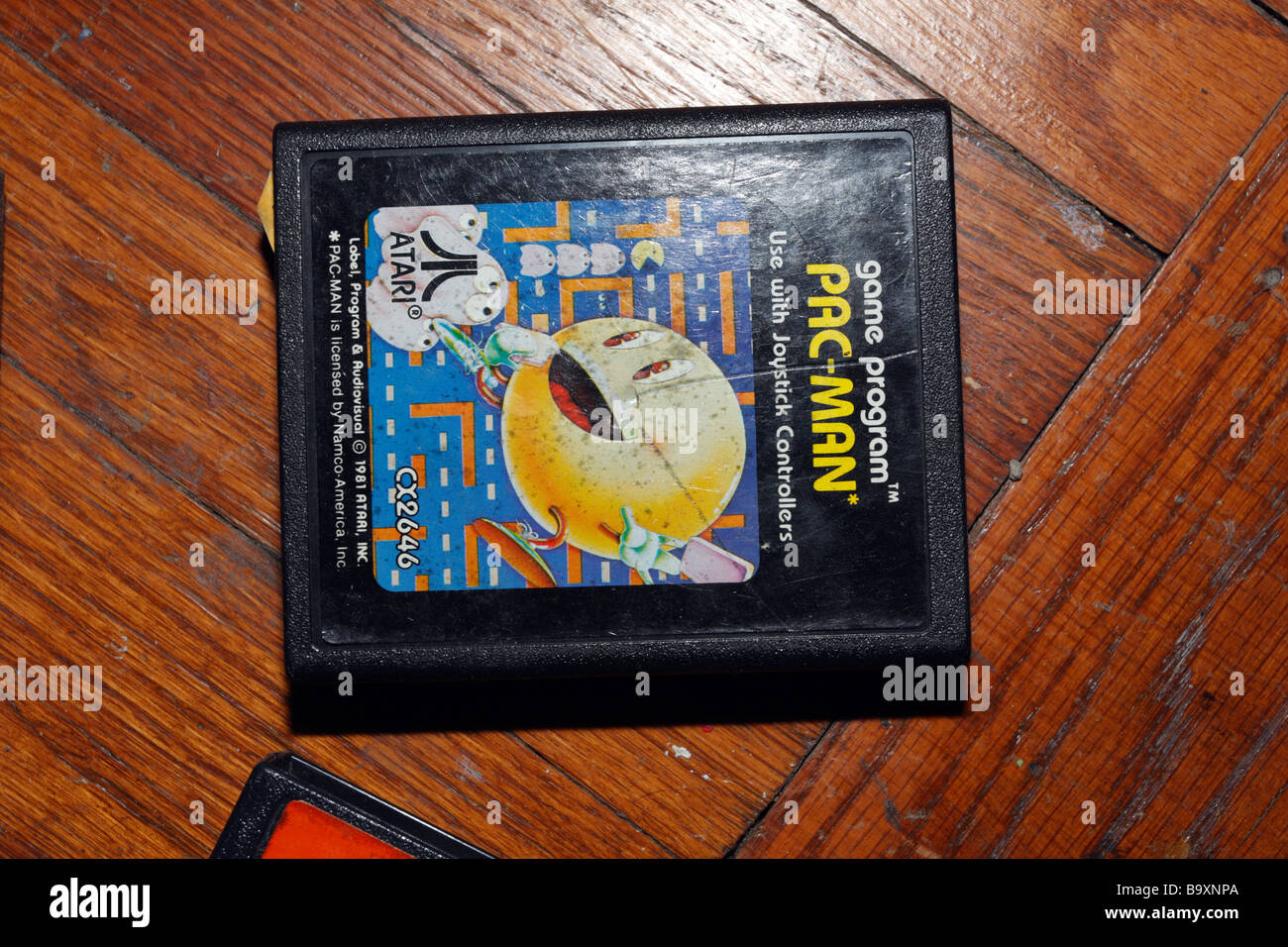 Pacman Pac-man Pac Man video game cartridge for Atari. Stock Photo