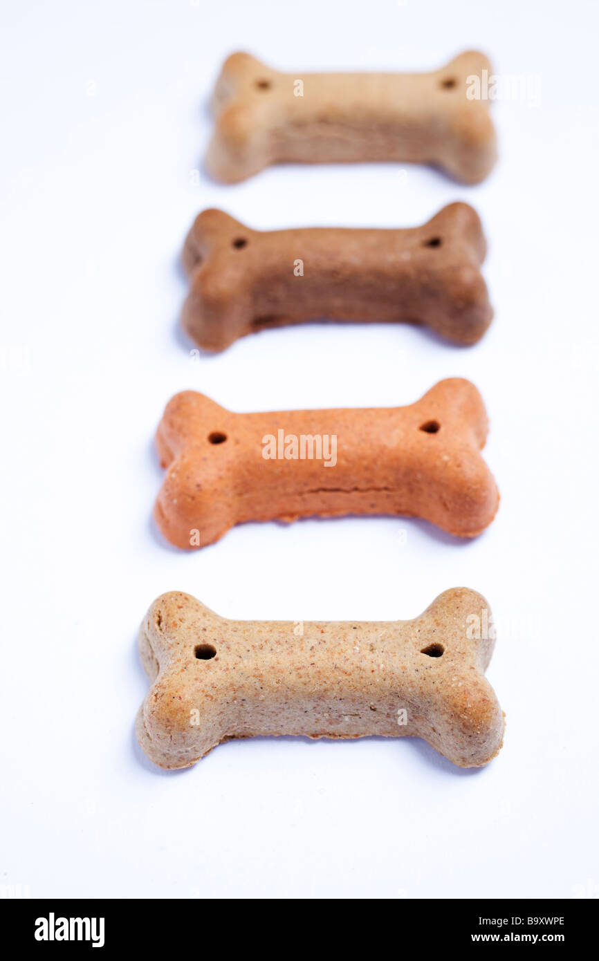 Dog's treats in the shape of bones Stock Photo Alamy