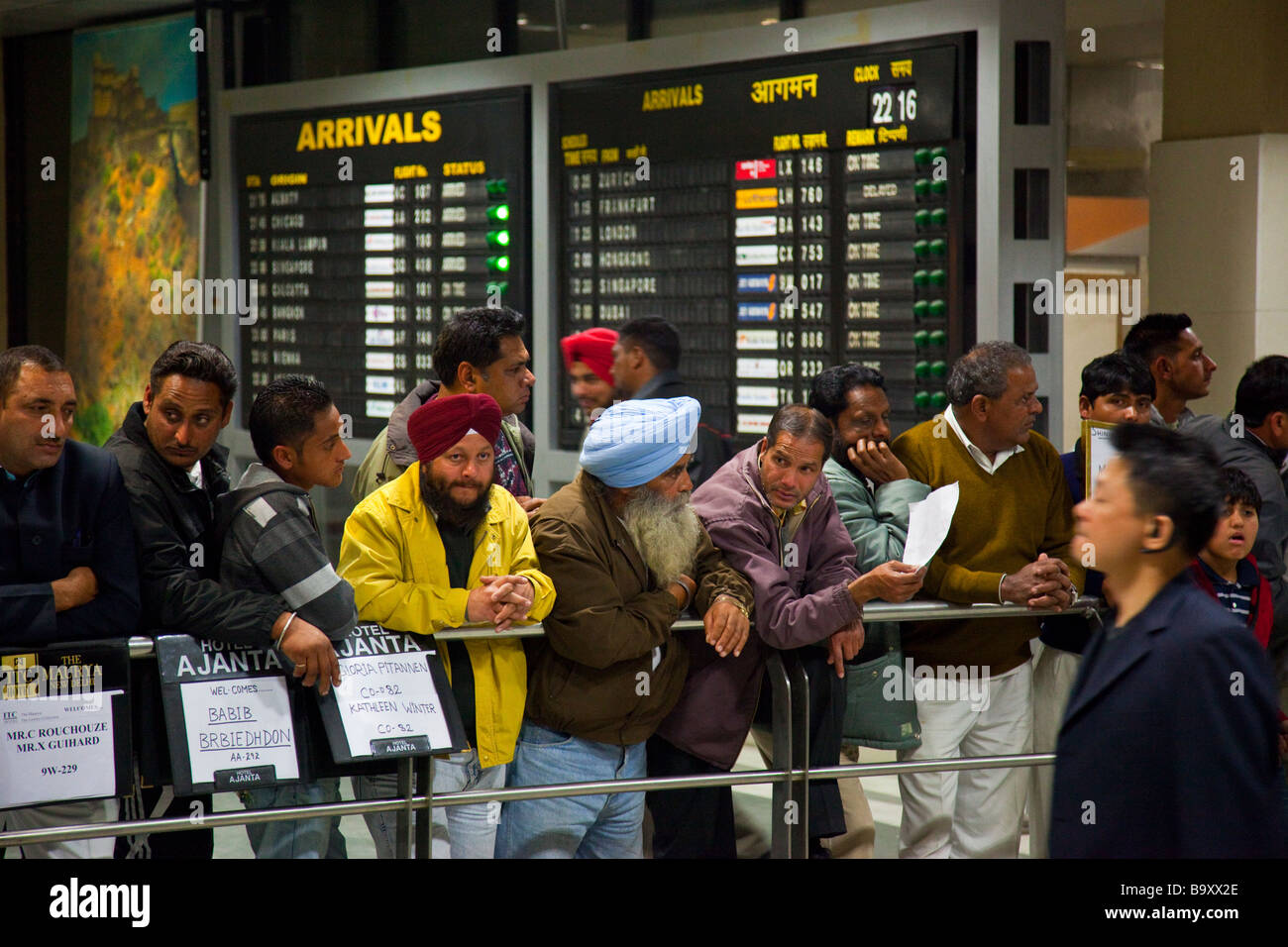 DEL Indira Gandhi International Airport in Delhi India Stock Photo