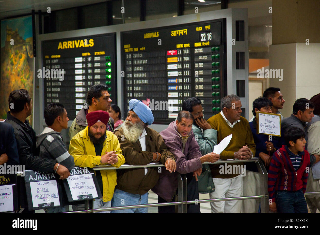 DEL Indira Gandhi International Airport in Delhi India Stock Photo