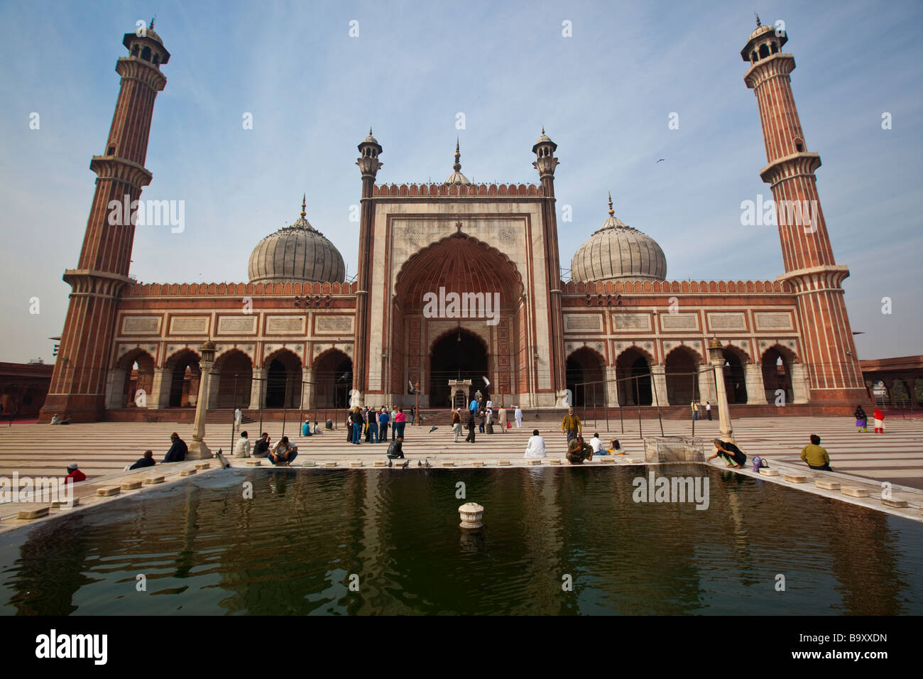 Friday Mosque or Jama Masjid in Old Delhi India Stock Photo