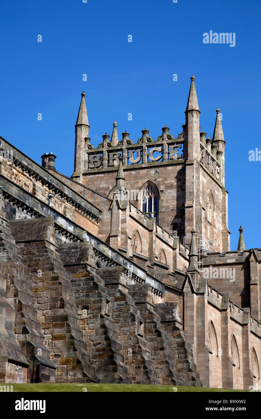 Tower of Dunfermline Abbey, Dunfermline, Fife, Scotland, UK, Europe
