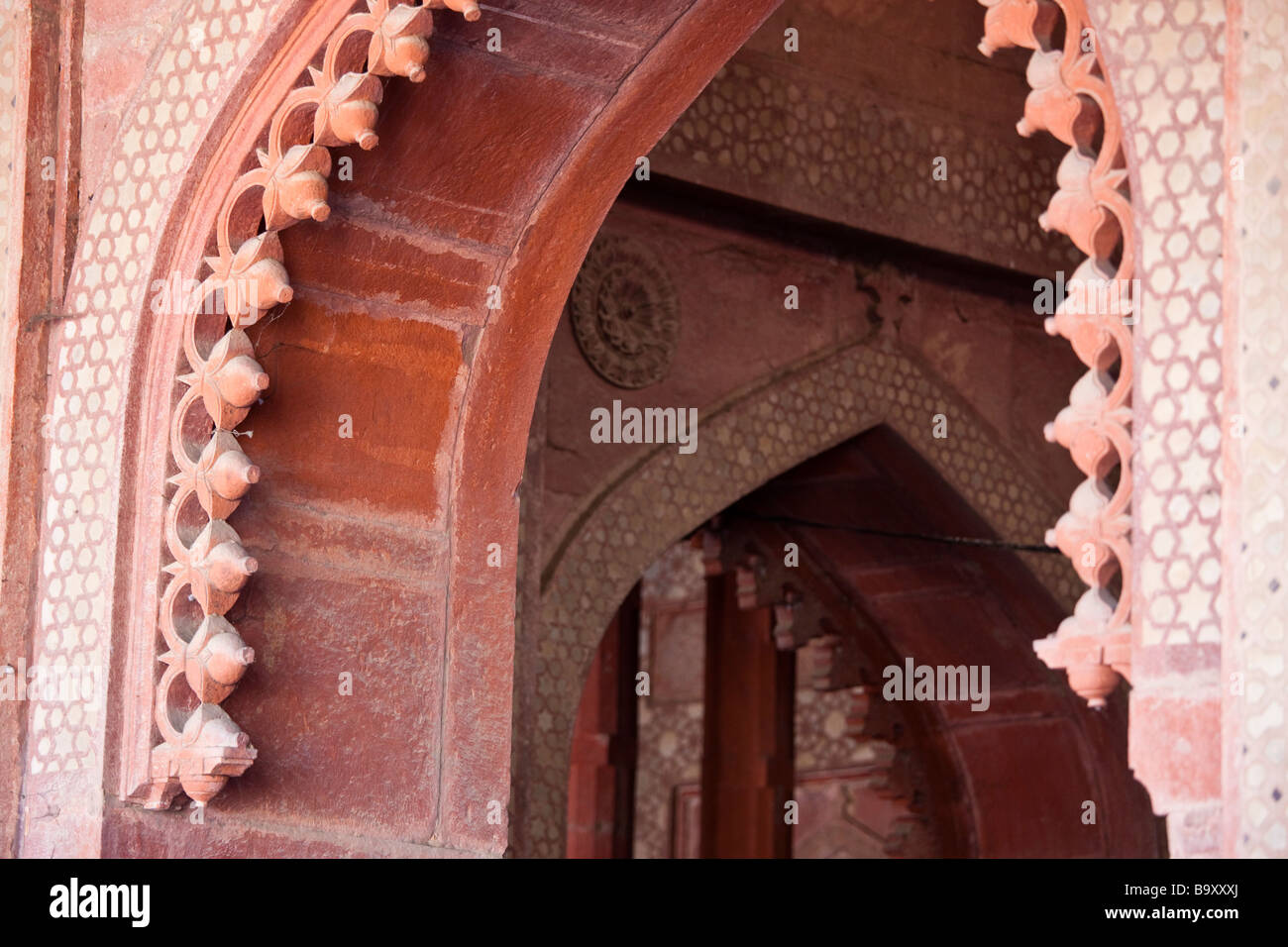 Friday Mosque or Jama Masjid in Fatehpur Sikri in Uttar Pradesh India Stock Photo