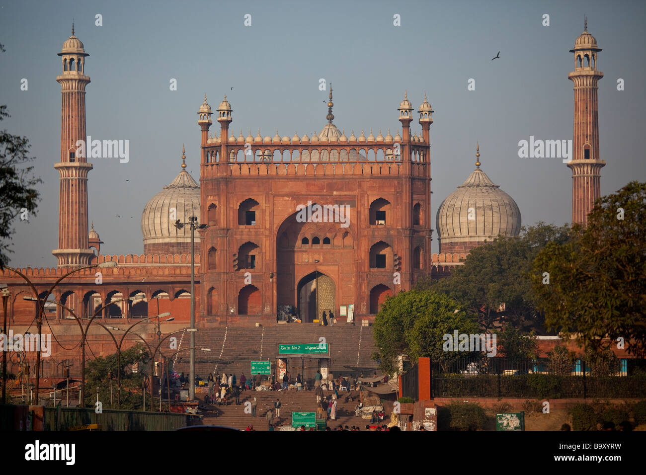 The Friday Mosque or Jama Masjid in Delhi India Stock Photo