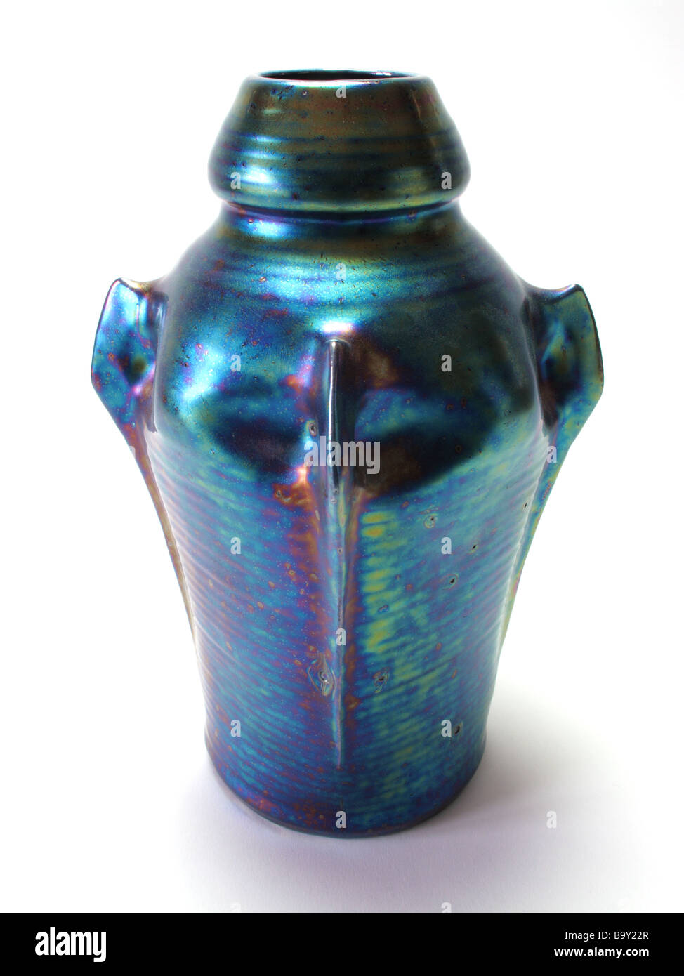 Zsolnay Art Nouveau iridescent pottery vase circa 1900 Stock Photo