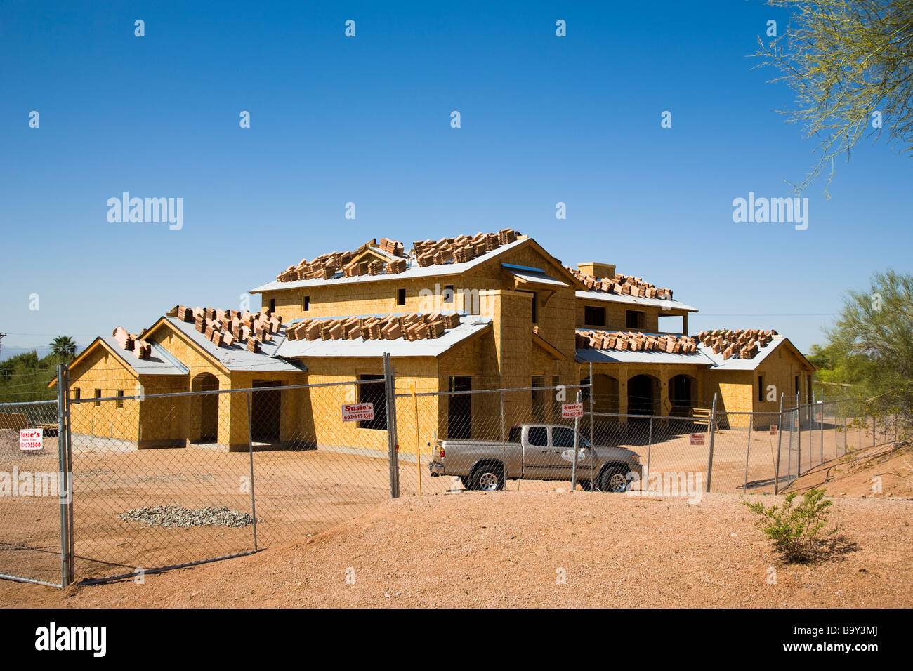 House construction Phoenix Arizona USA Stock Photo Alamy