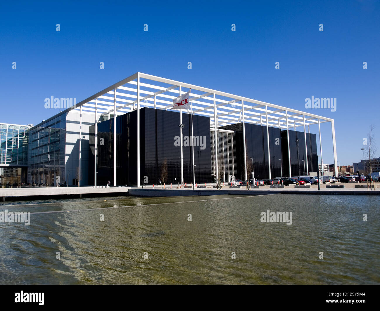 The DR Byen building in the Ørestad district of Copenhagen, Denmark. Stock Photo