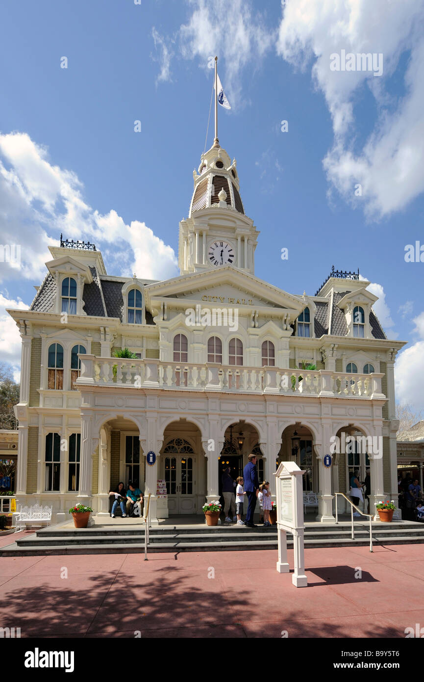 City Hall at Walt Disney Magic Kingdom Theme Park Orlando Florida ...