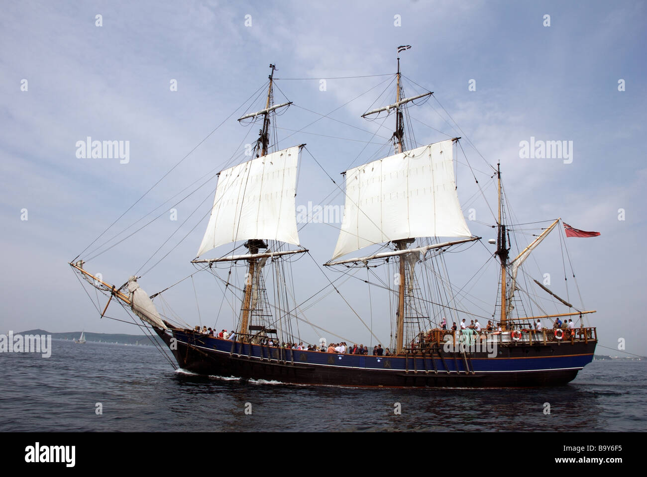 Earl of Pembroke three masted square rig tall ship, Plymouth, Devon, UK