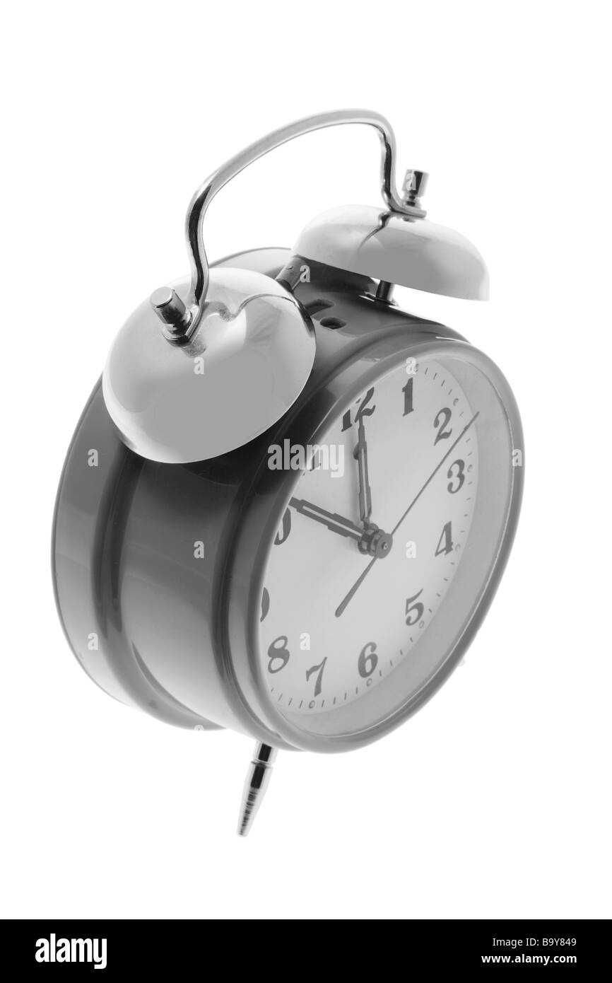 Traditional alarm clock Black and White Stock Photos & Images Alamy