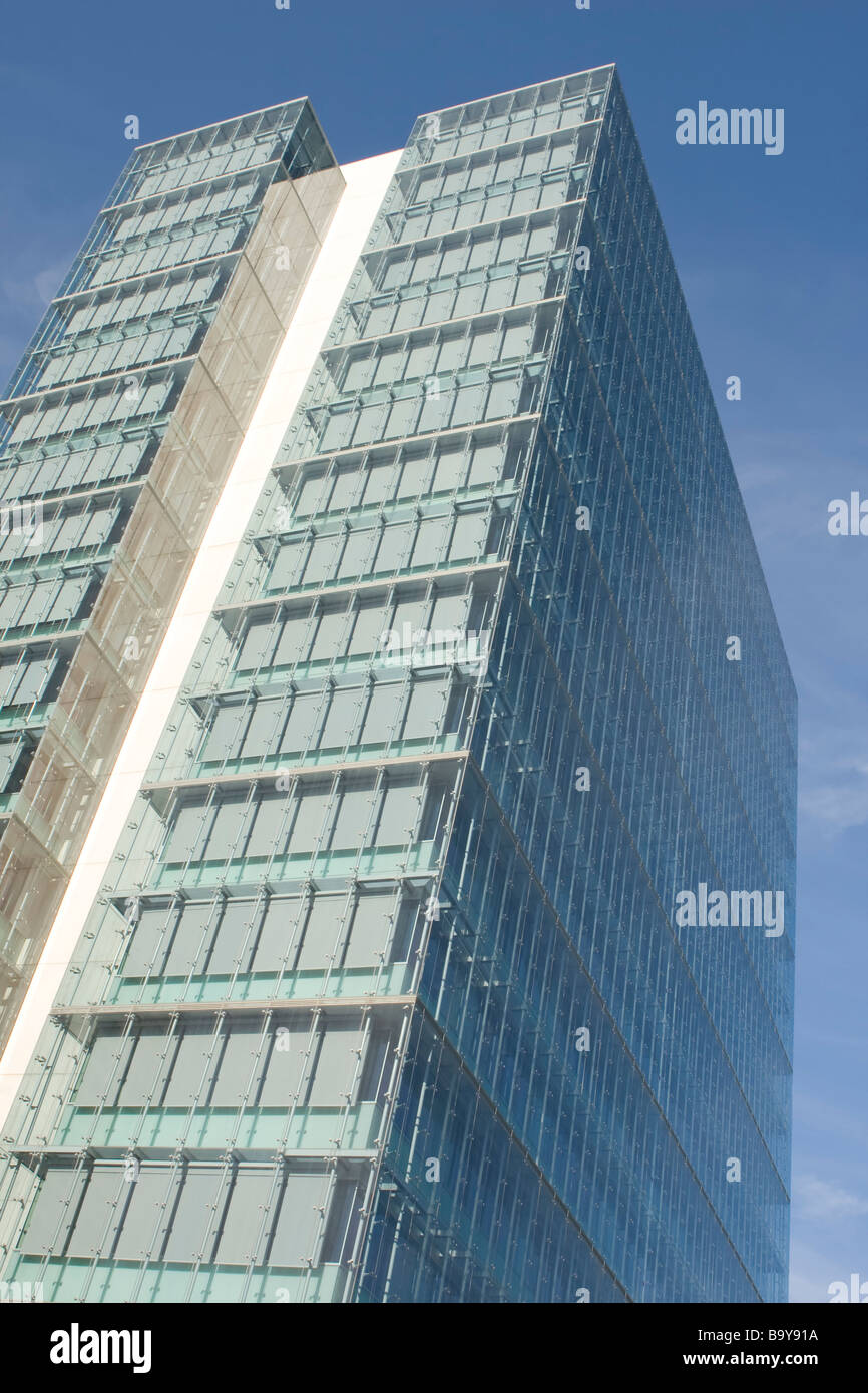 Modern office building on a background of blue sky Stock Photo - Alamy