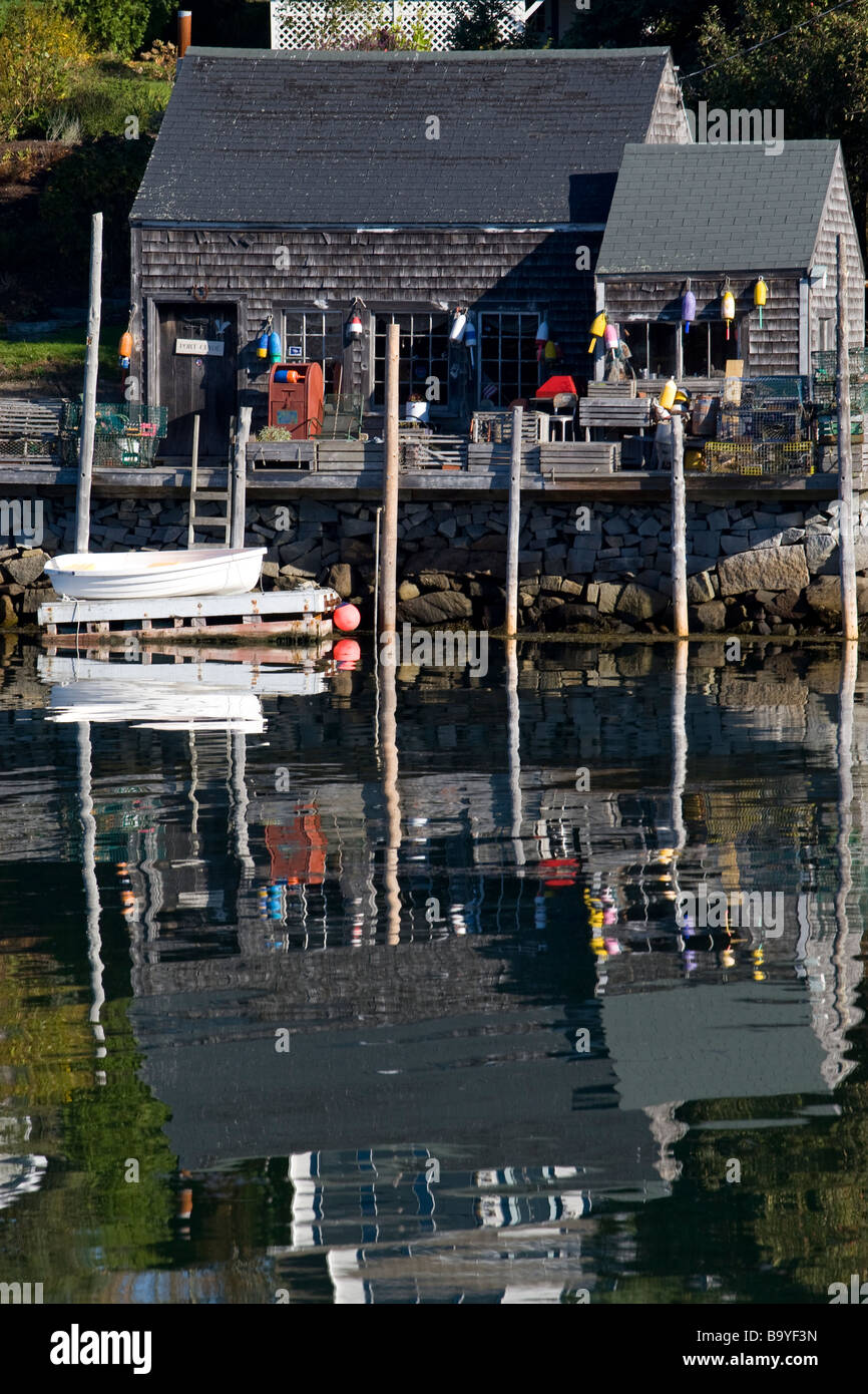 A lobster shack in coastal Maine Stock Photo Alamy
