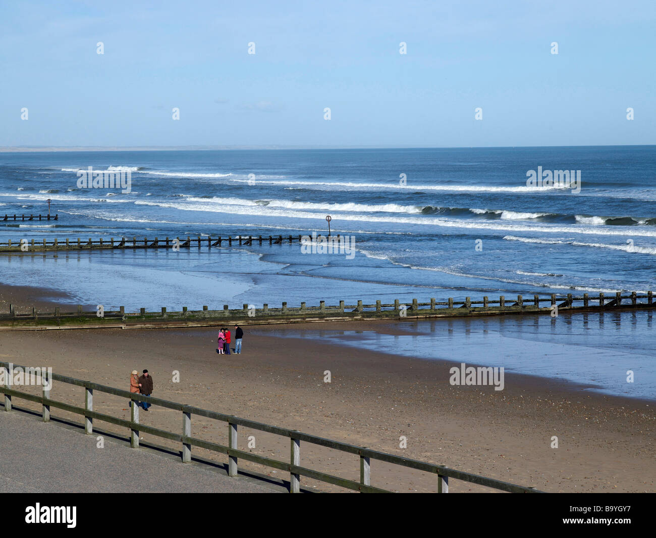 The Esplanade at Aberdeen, North East Scotland Stock Photo