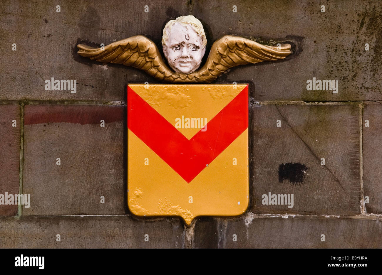 Cherub symbol of Newport South Wales UK Stock Photo Alamy