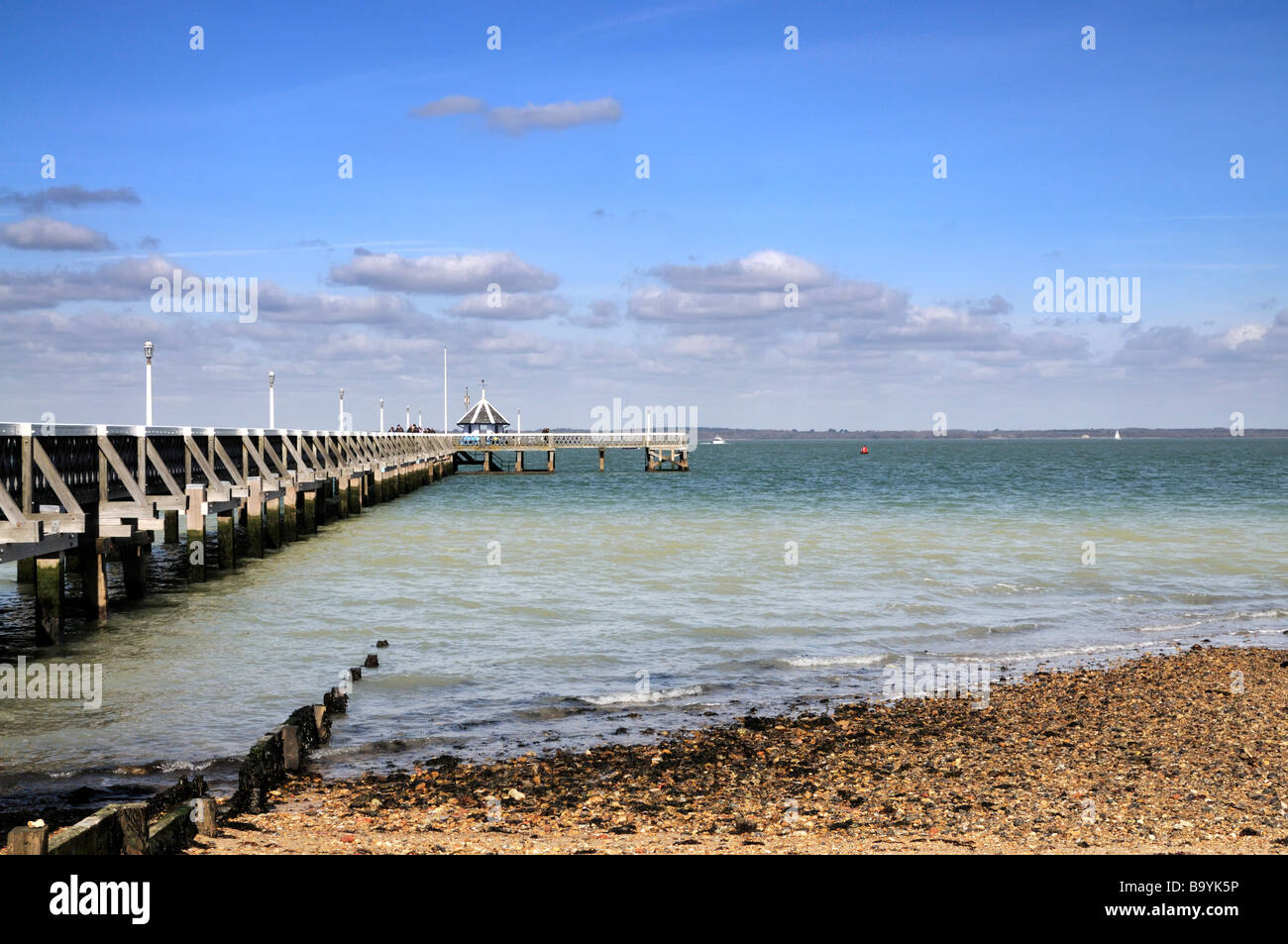 Yarmouth Pier Isle of Wight United Kingdom Stock Photo