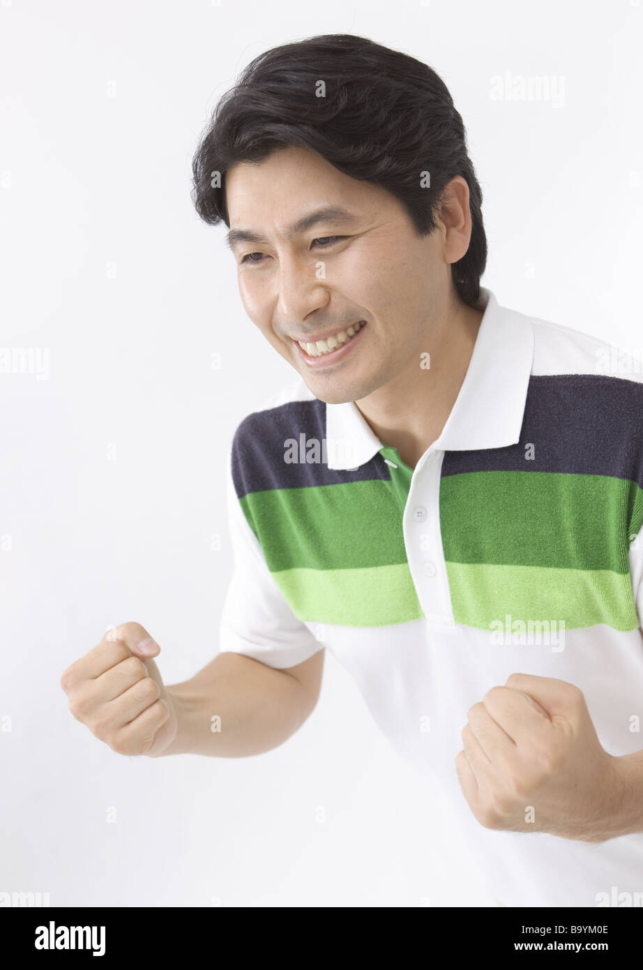 Pumping his fist hi-res stock photography and images - Alamy
