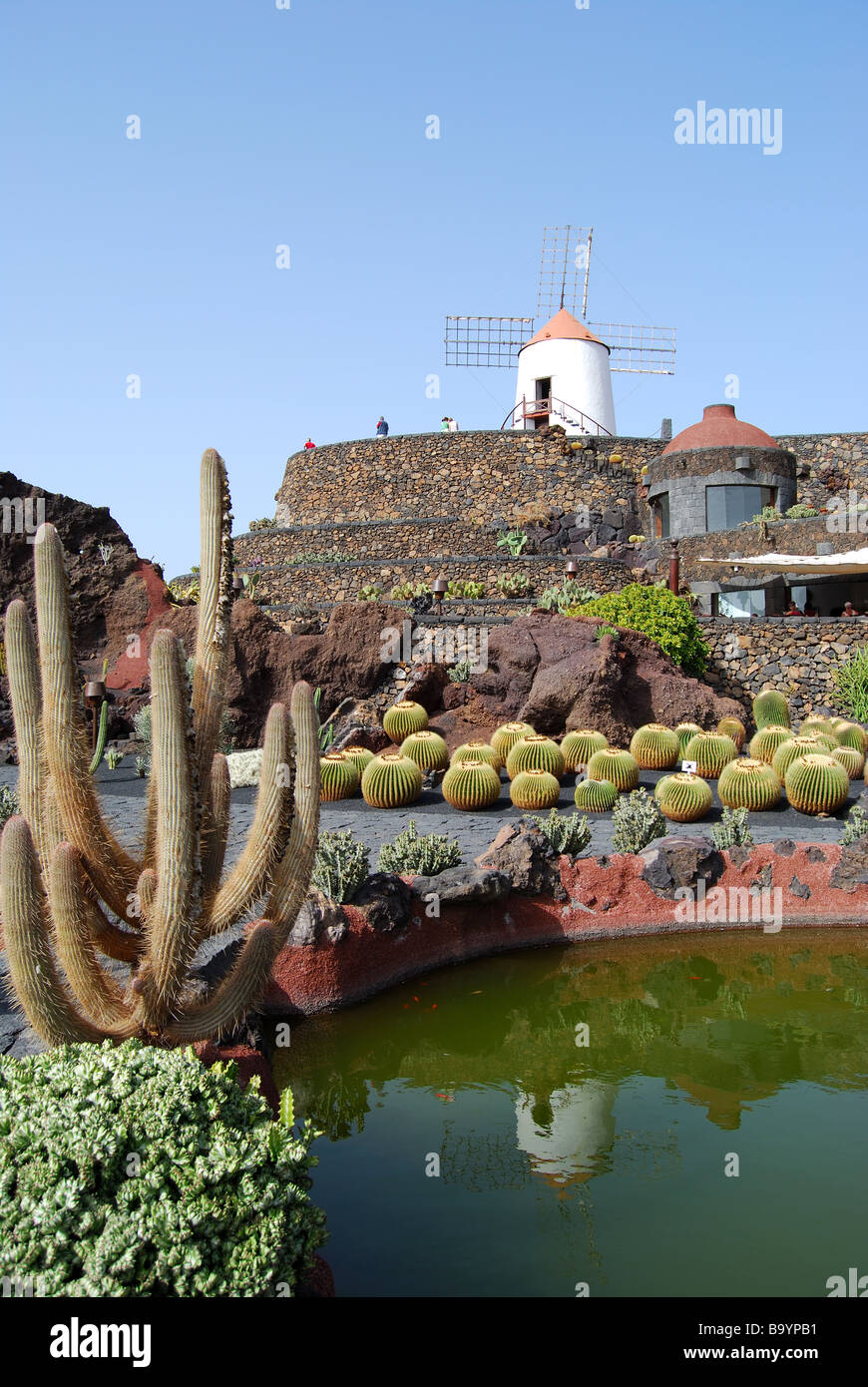 Jardin de Cactus, Guatiza, Lanzarote, Canary Islands, Spain Stock Photo