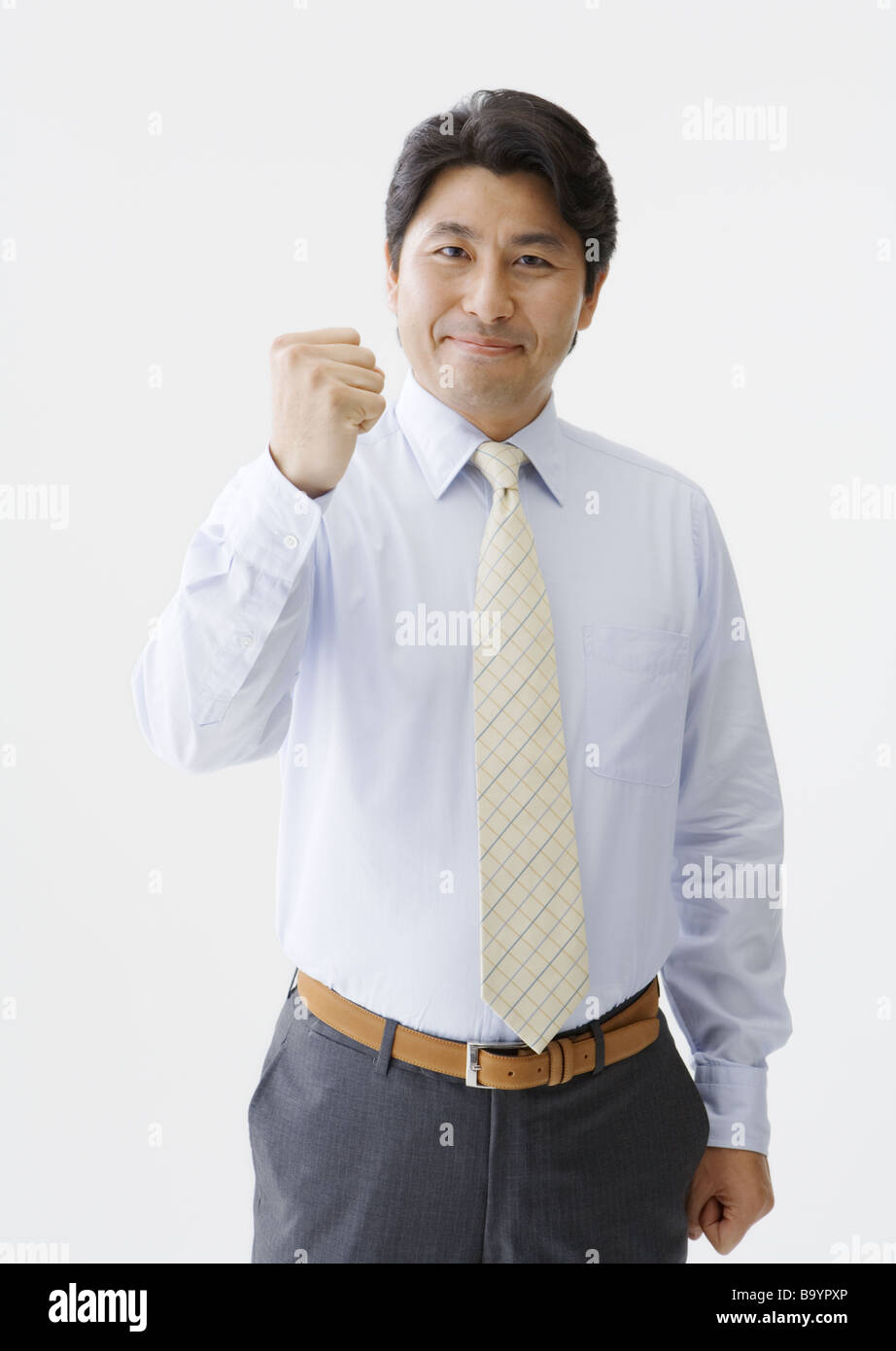 Pumping his fist hi-res stock photography and images - Alamy