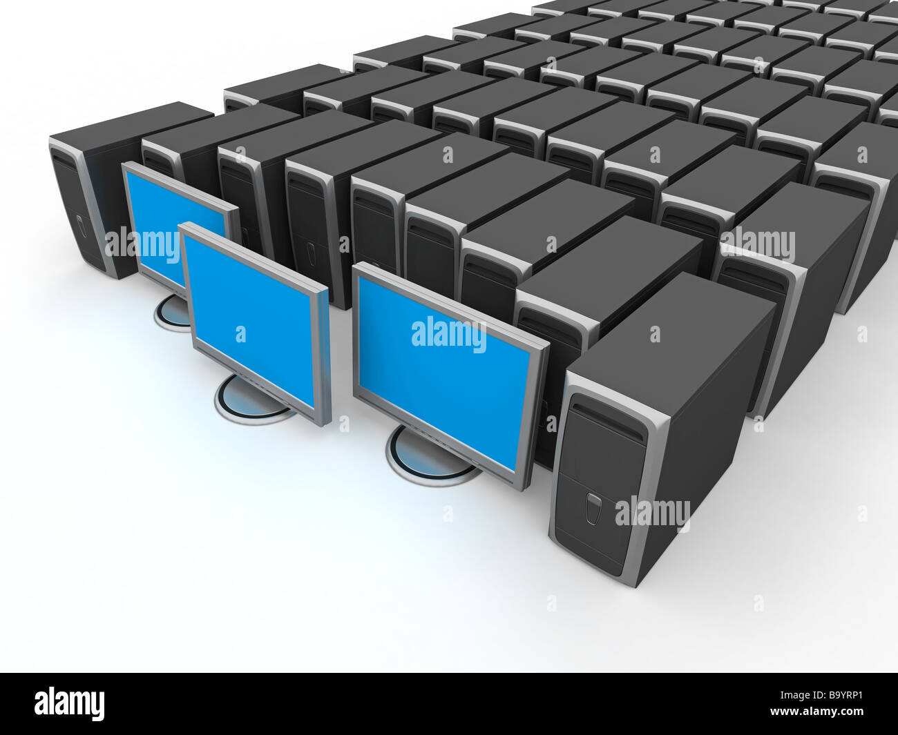 Office cubicle 3d isolated hi-res stock photography and images - Alamy