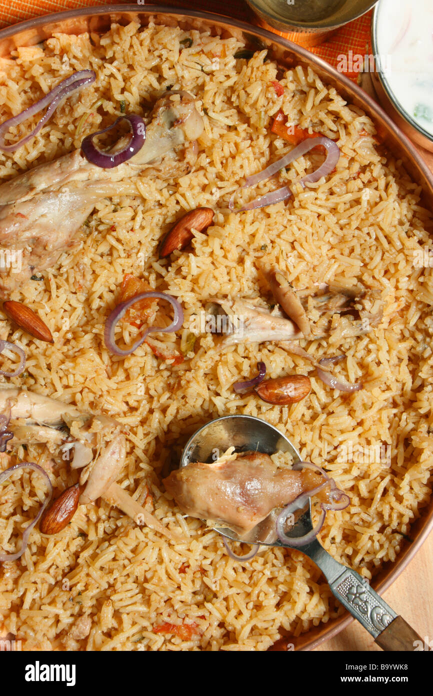 Ahmedi Biryani is an Indian rice based dish in which rice and chicken