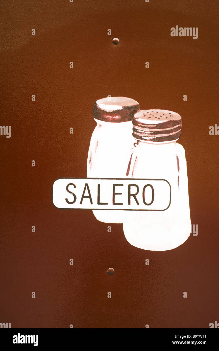 Graphic of salt and pepper shakers Stock Photo Alamy