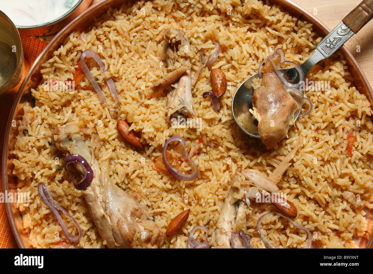 Ahmedi Biryani is an Indian rice based dish in which rice and chicken