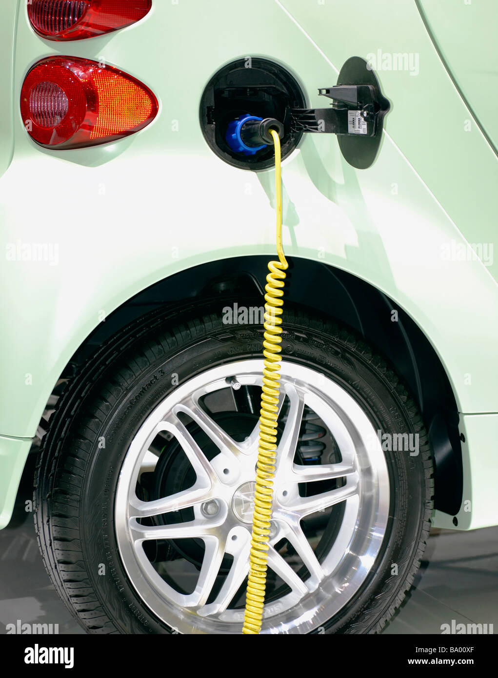 Zero emission, alternative fuel hybrid car Stock Photo Alamy