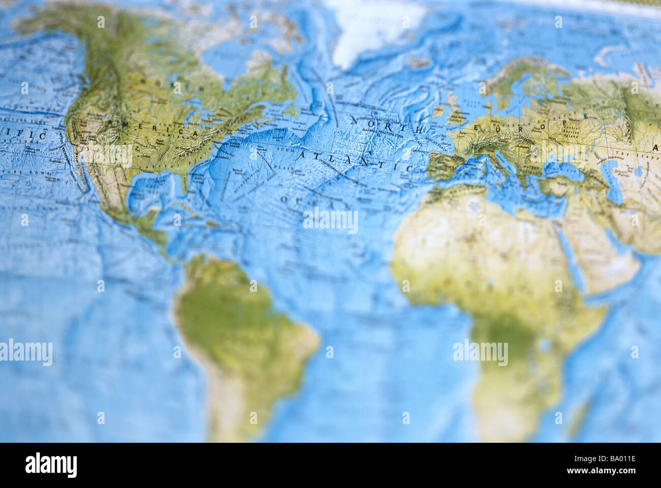 North atlantic map africa america hi-res stock photography and images ...