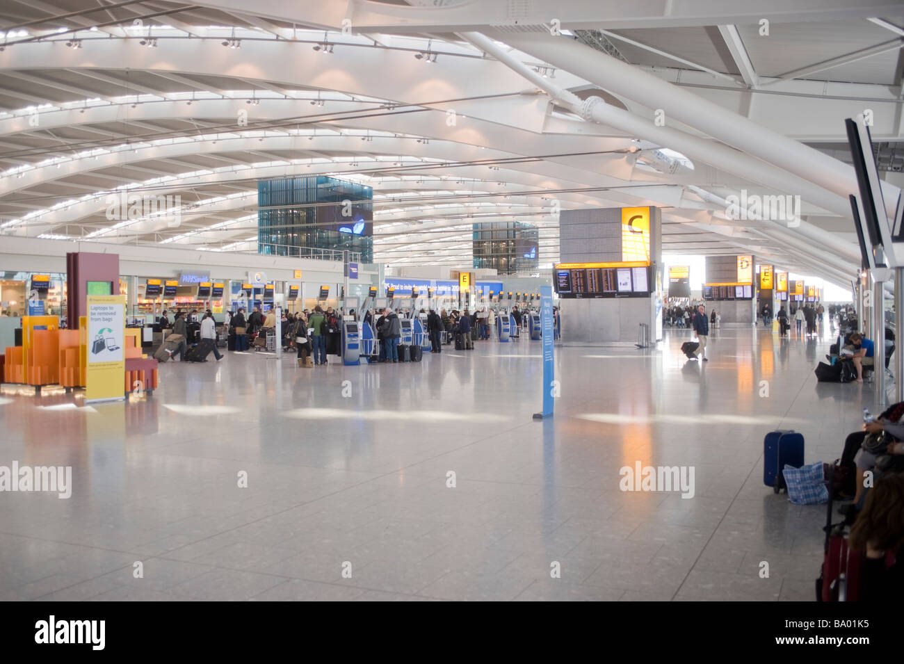 Terminal five, Heathrow Airport, London UK. Stock Photo