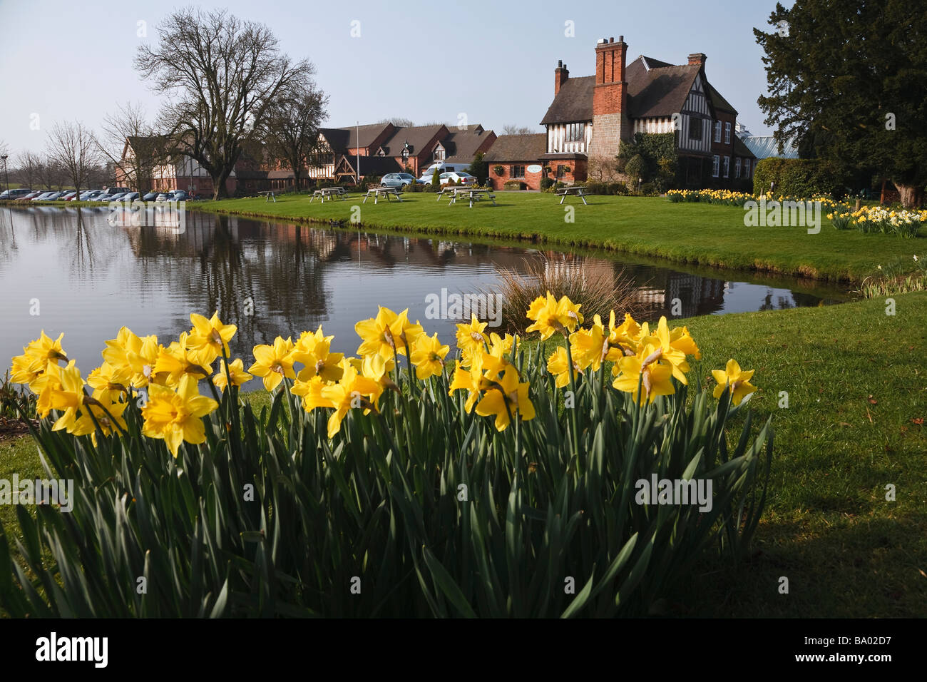 The Moathouse Hotel in the village of Acton Trussell near Stafford. Stock Photo