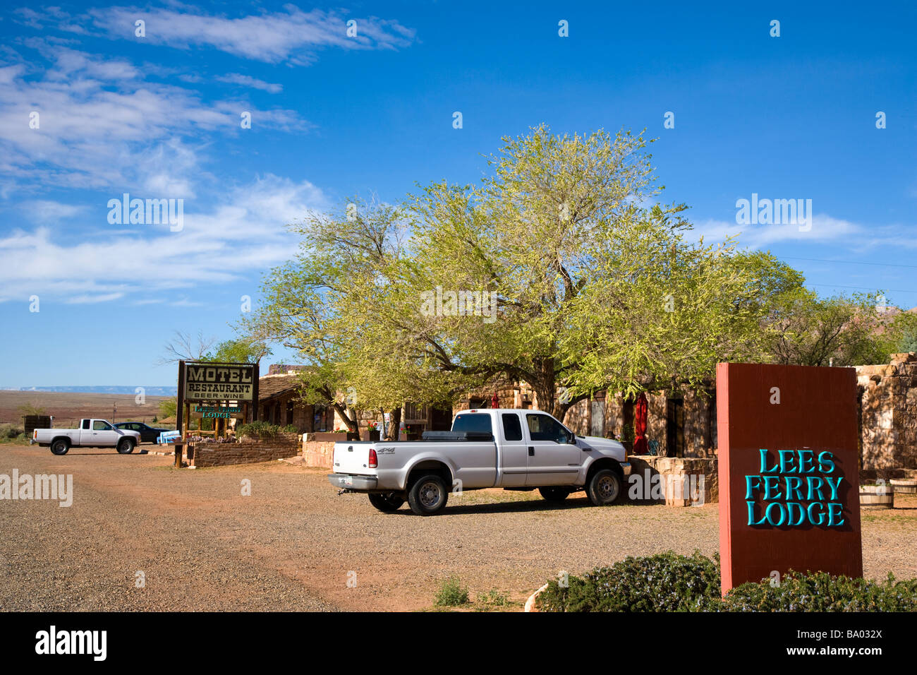 Lees Ferry Lodge Lees Ferry Arizona USA Stock Photo Alamy