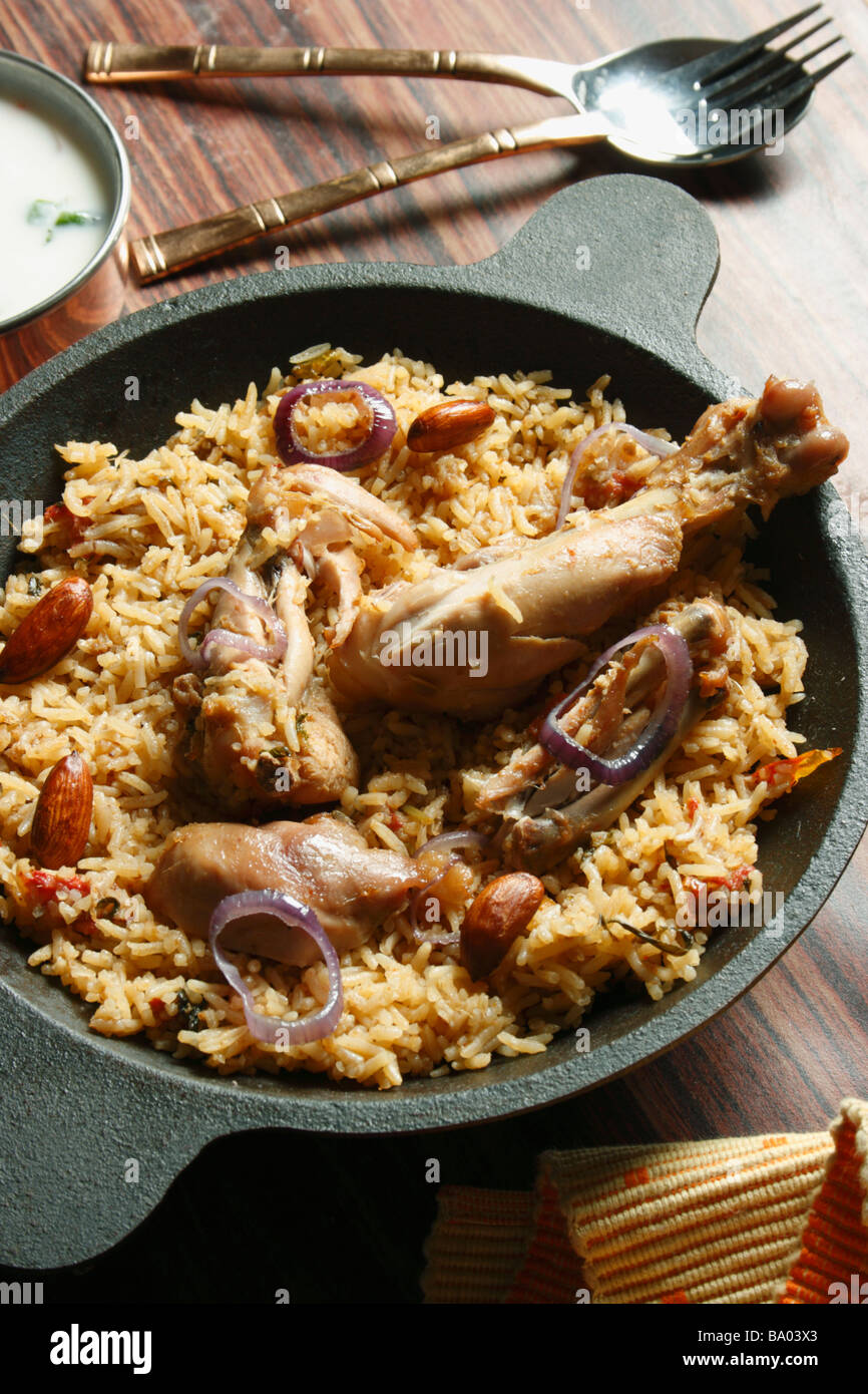 Ahmedi Biryani is an Indian rice based dish in which rice and chicken