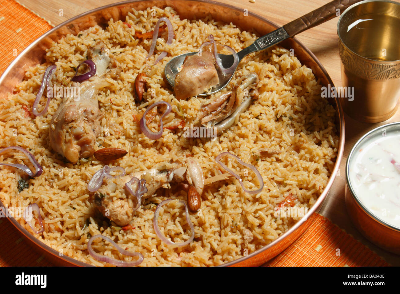 Ahmedi Biryani is an Indian rice based dish in which rice and chicken