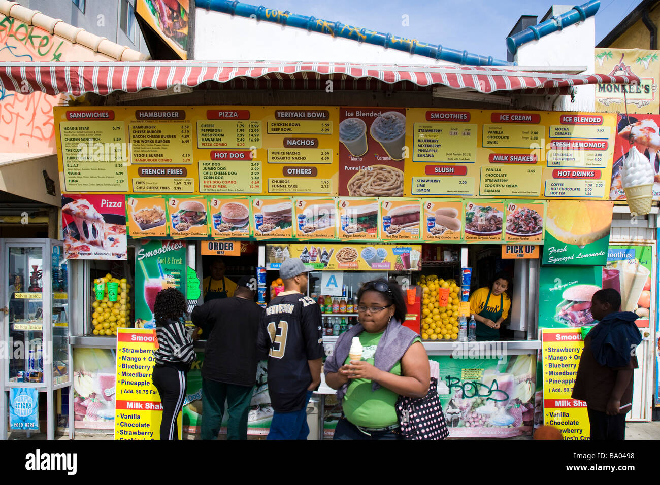 Fast food store Venice Los Angeles California USA Stock Photo Alamy