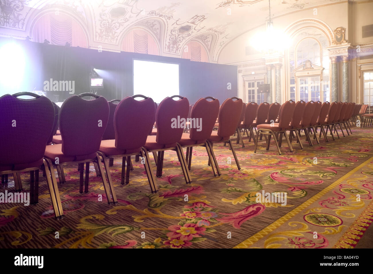 Open Seating at an Auditorium Corporate Event Stock Photo - Alamy