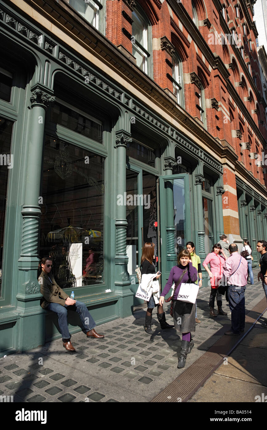 Cast iron architecture Soho Manhattan New York City New York USA Stock Photo