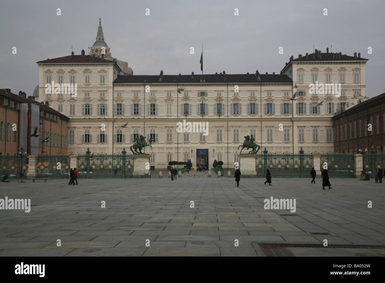 Royal palace of turin stock photo alamy