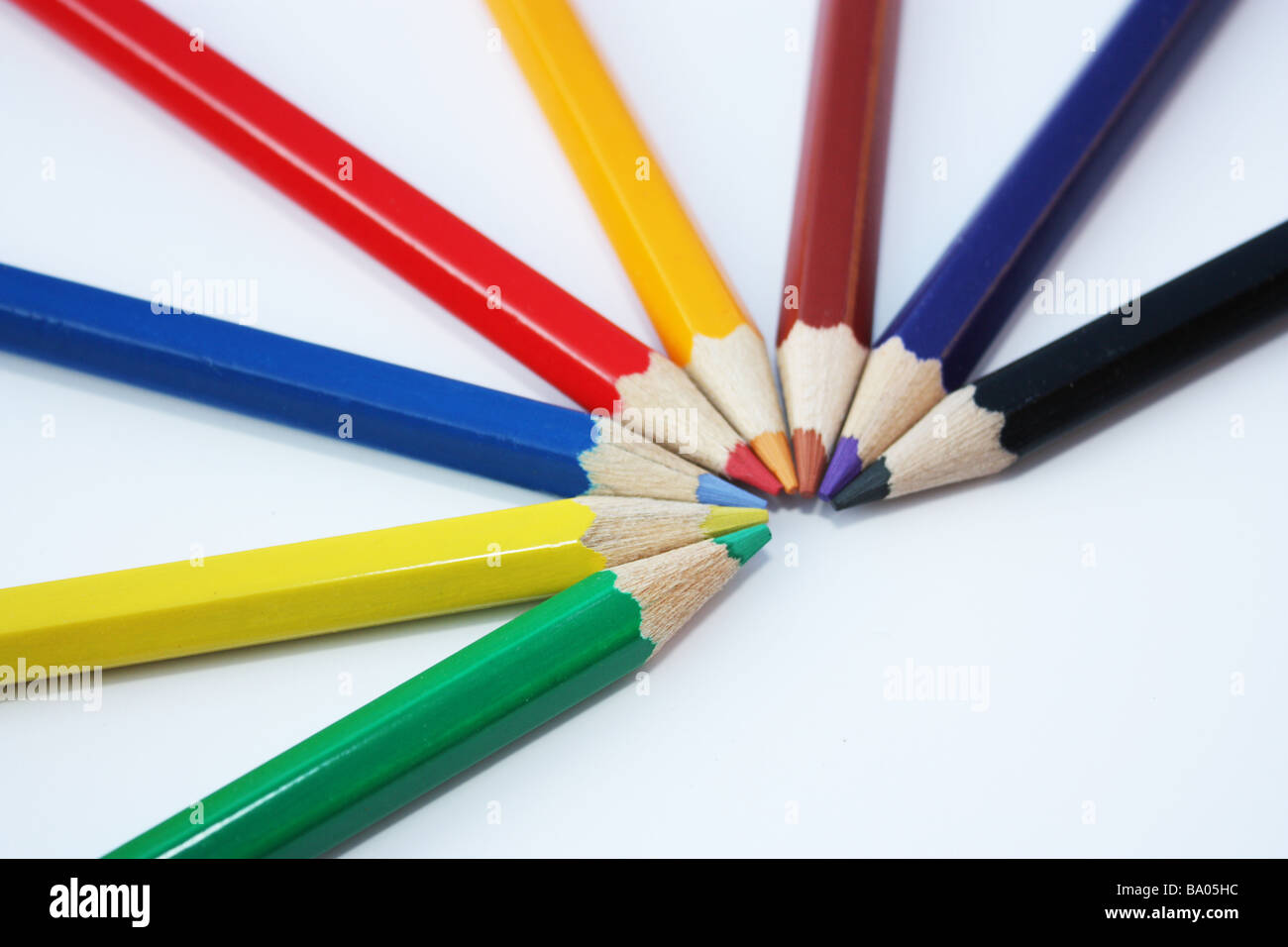 Coloured pencils Stock Photo