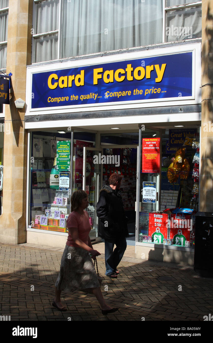 Card Factory retail outlet, Stamford, Lincolnshire, England, U.K Stock