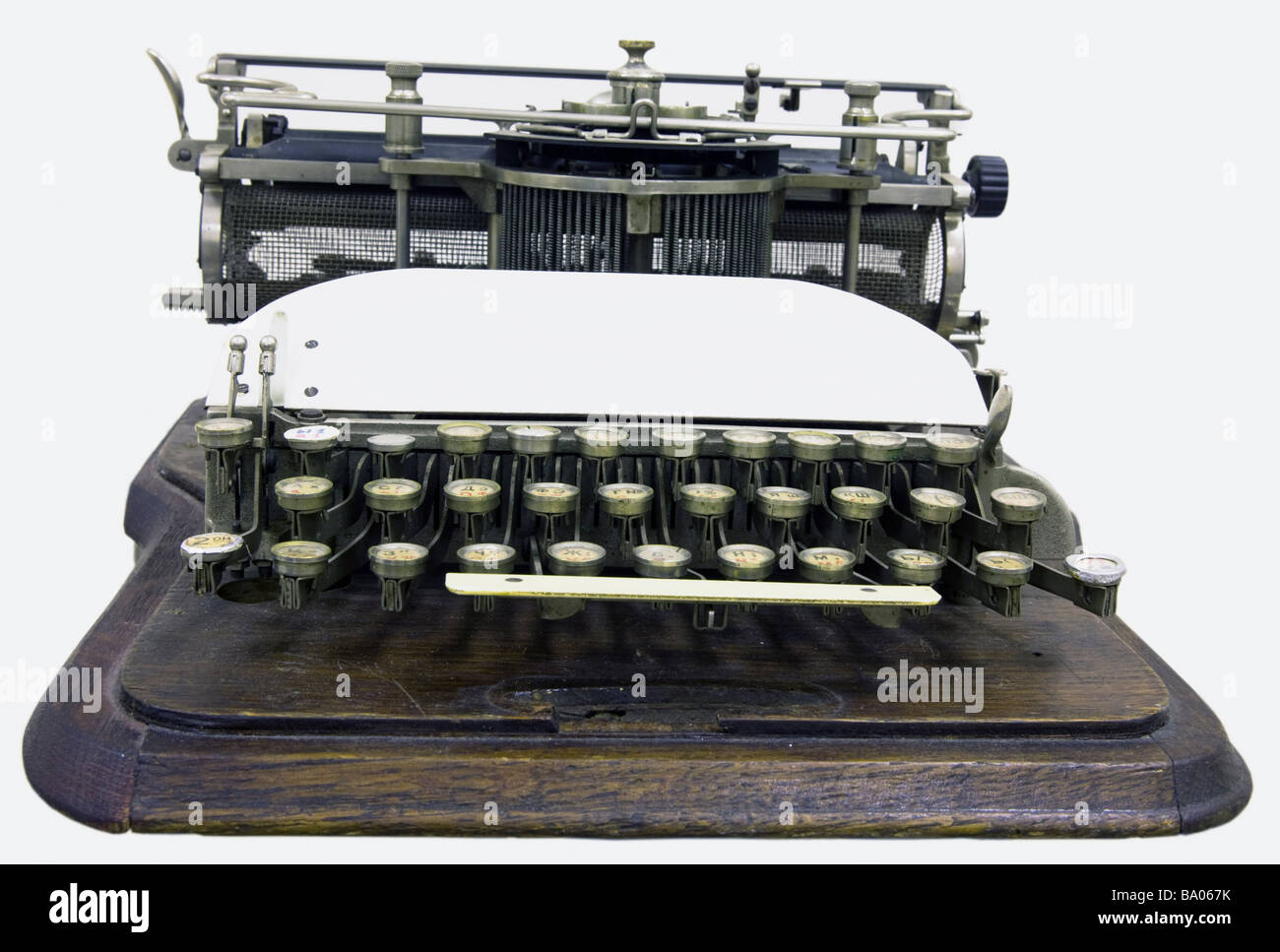 A printing press is a mechanical device for applying pressure to an