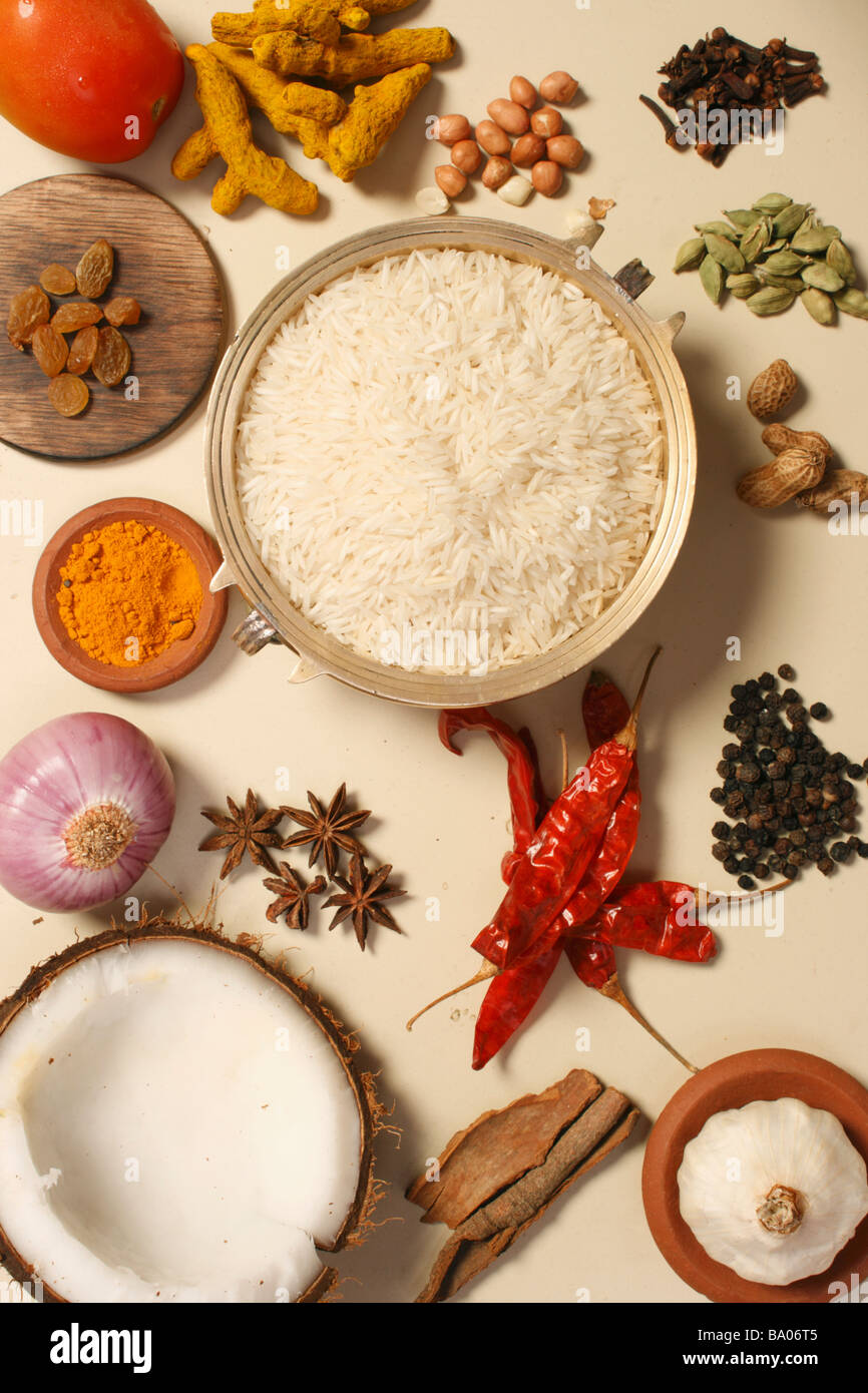 Biryani Ingredients - Ingredients used in preparation of Biryani Stock