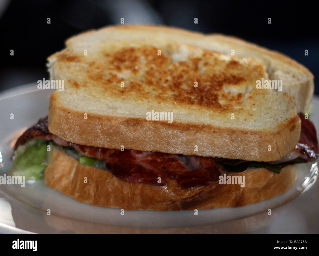 Toasted Bacon Sandwich Stock Photo Alamy