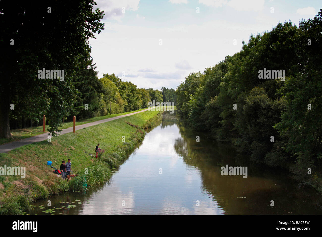 Nantes Brest Canal at Blain Stock Photo Alamy