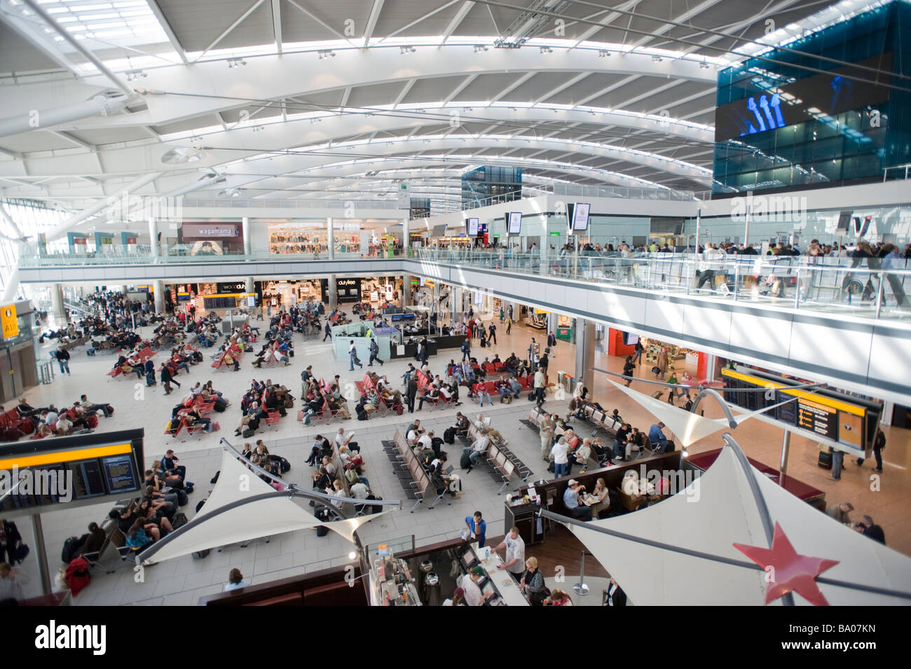 Terminal Five, Heathrow Airport, London. UK Stock Photo