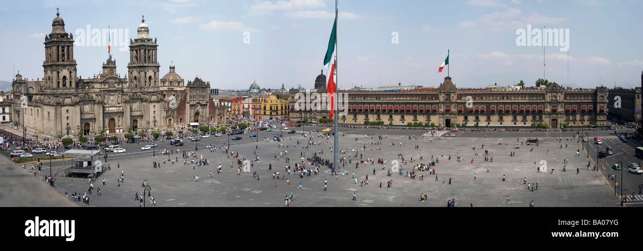 Mexico city, Mexico, Plaza de la Constitución Stock Photo