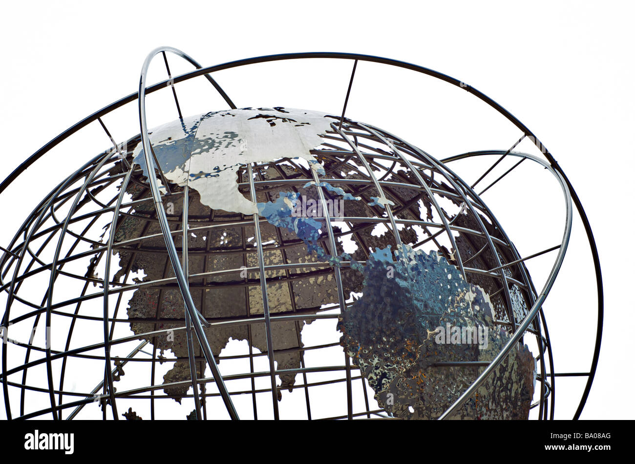 Globe Sculpture at Trump International Hotel and Tower, located on 59th St.and Columbus Circle in NYC (For Editorial Use Only) Stock Photo