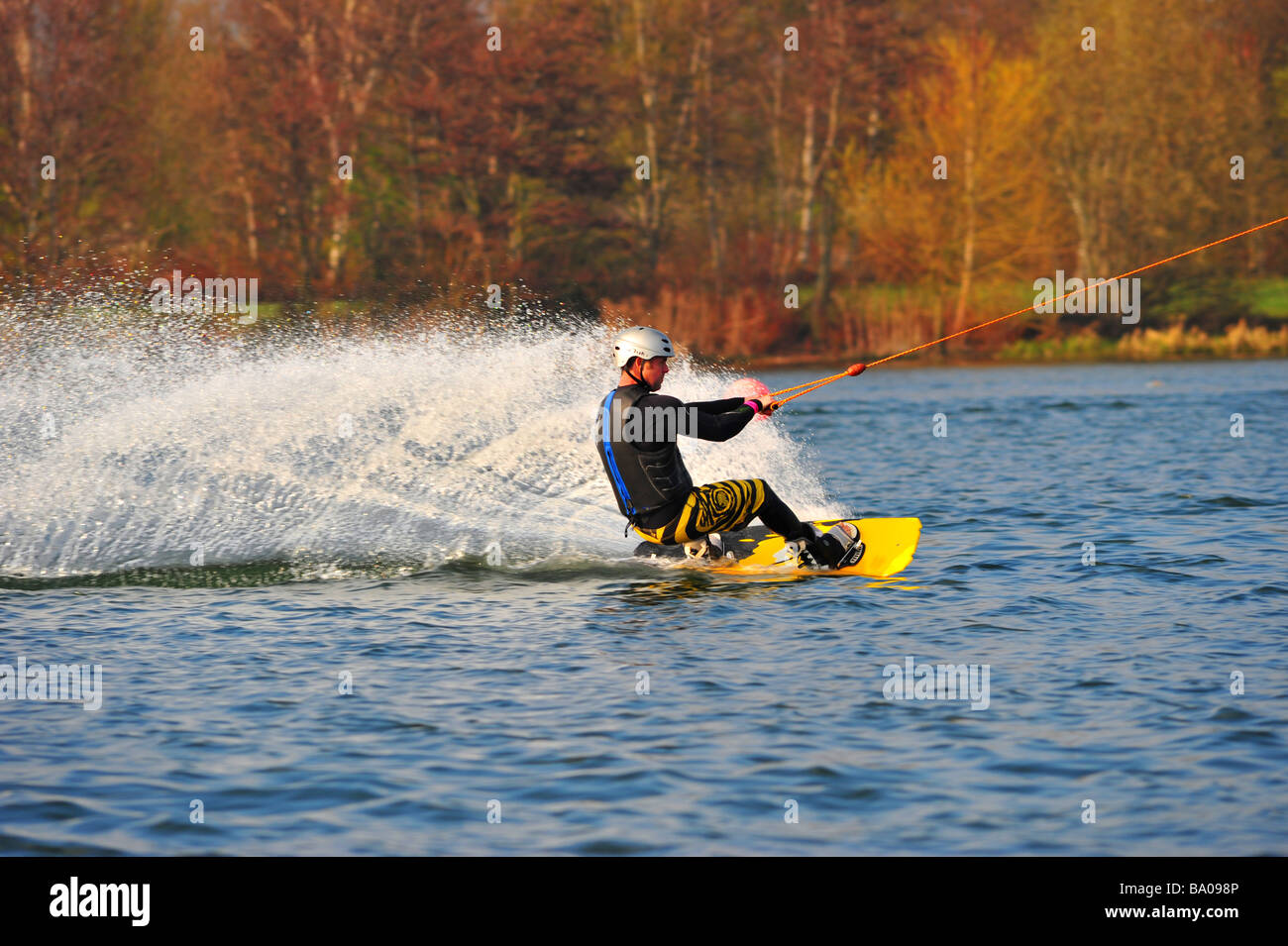 Water Ski, Wake Boarding Stock Photo Alamy