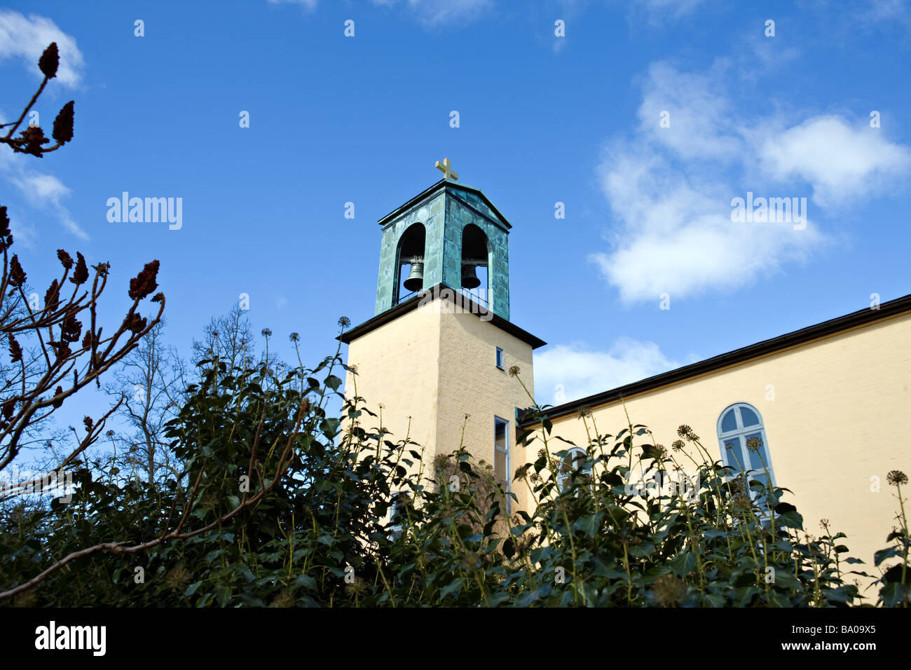 Brevik Church (Lidingo) Stock Photo